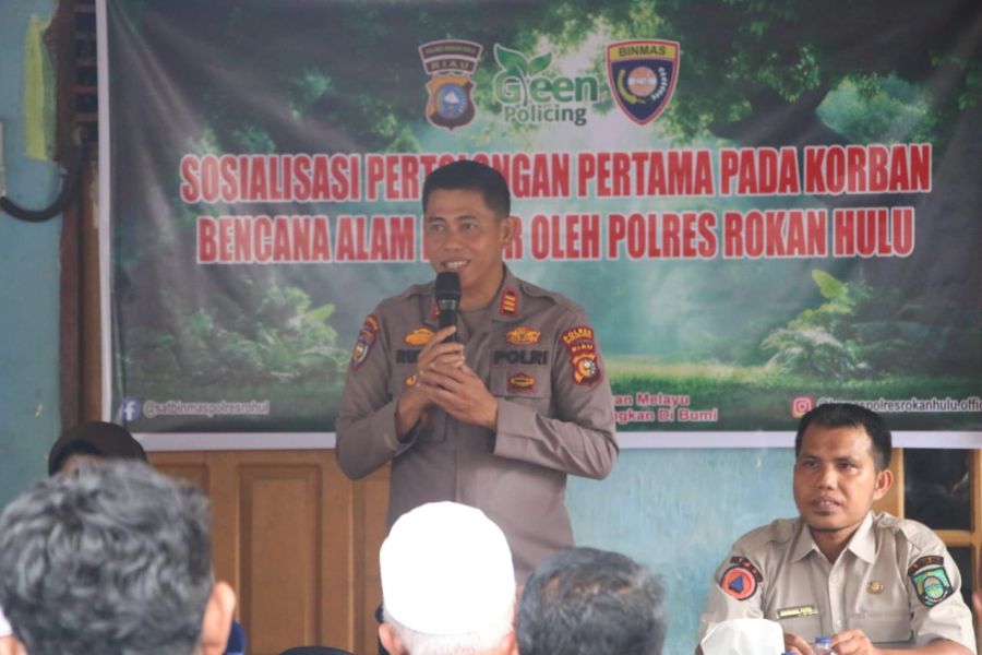 Antisipasi banjir, Polres Rohul Gandeng BPBD Beri Edukasi Terkait Banjir