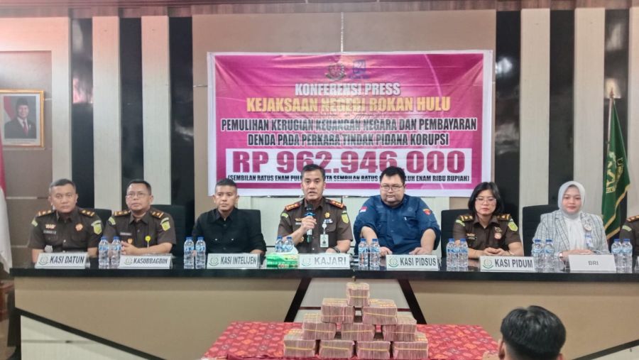 Dana BOS Dikembalikan ke Negara, Kejari Rohul Tegaskan Transparansi dan Akuntabilitas Hukum