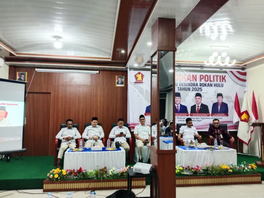 DPC Gerindra Rokan Hulu Gelar Pendidikan Politik dan Kaderisasi Kader