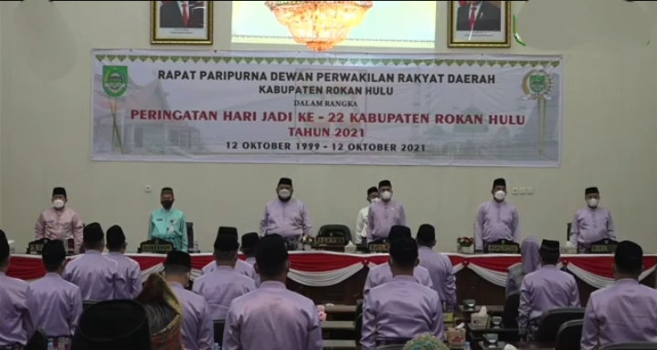 DPRD Gelar Rapat Paripurna Istimewa Dalam Rangka Peringatan Hari Jadi Ke-22 Rohul