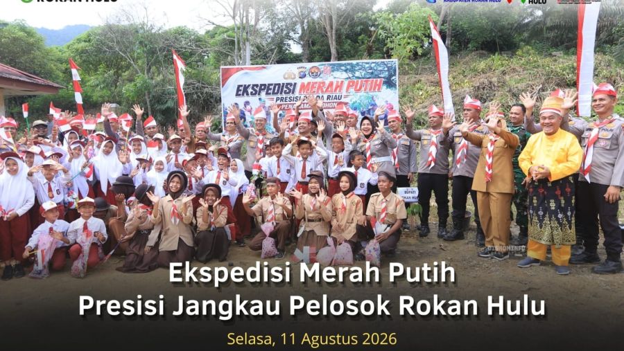 Ekspedisi Merah Putih Presisi Jangkau Pelosok Rokan Hulu, Wujud Negara Hadir di Wilayah 3T