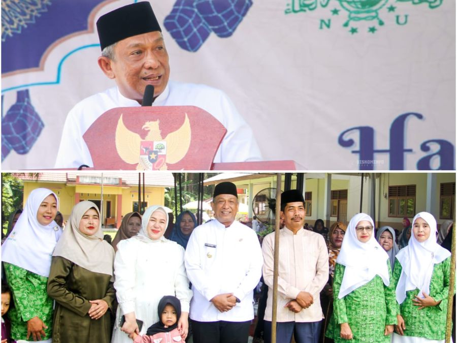 Halal Bihalal di Pasir Luhur, Bupati Rohul Perkuat Silaturahmi dan Serap Aspirasi Warga