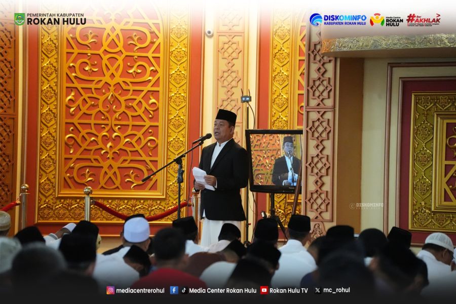 Idul Fitri 1447 H di Rohul Berlangsung Khidmat, Wabup Ajak Perkuat Kebersamaan dan Silaturahmi