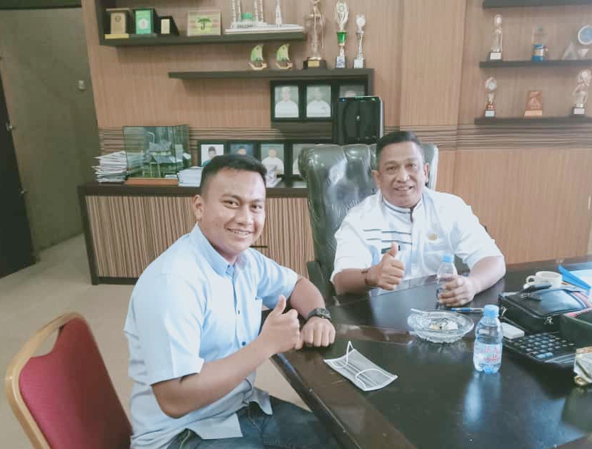 Ketua HIMA Desa RTB Bersilaturahmi Dengan Kadis PUPR Rohul