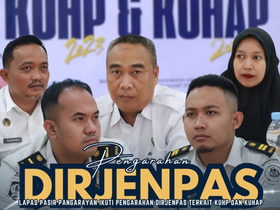 Lapas Pasir Pangarayan Ikuti Pengarahan Dirjenpas Terkait KUHP dan KUHAP