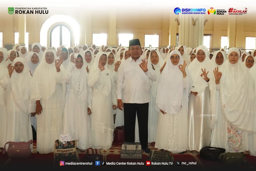 Menuju Haji Mabrur, 377 JCH Rokan Hulu Jalani Praktek Manasik Tingkat Kabupaten