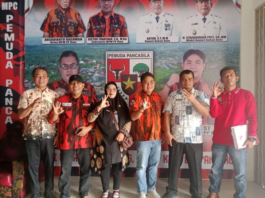 Pemuda Pancasila Rohul dan Kesbangpol Pererat Kemitraan Demi Rohul Aman dan Solid