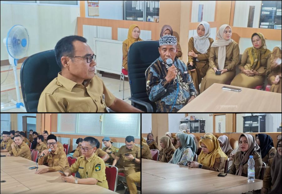 Penuh Haru, Diskominfo Rohul Gelar Acara Perpisahan Dan Purna Bakti Sekretaris Diskominfo H. Agus