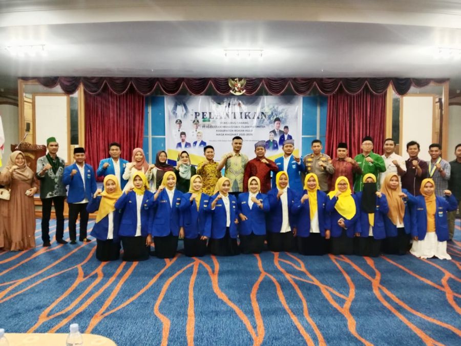 PMII Rohul Resmi Dilantik, Wabup Dorong Kader Jadi Mitra Strategis Pemerintah Daerah