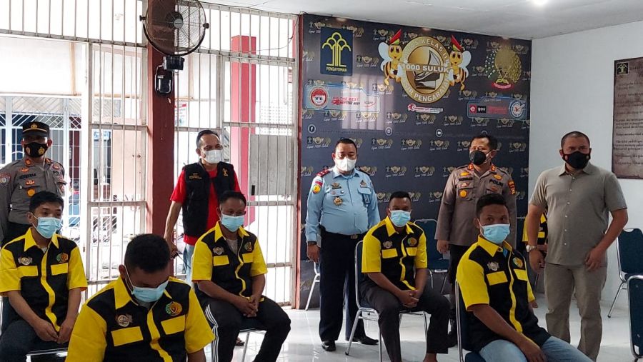 Polres Rohul Mengadakan Vaksinasi Gratis Bagi  WBP Kelas IIB Pasir Pengaraian