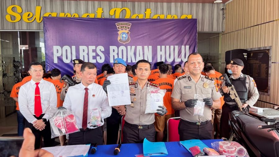 Polres Rohul Ungkap 1,03 Kilogram Sabu dan 246 Pil Ekstasi, Seorang Diduga Bandar Ditangkap