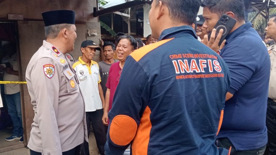 Respon Cepat Aduan Masyarakat, Polsek Ujung Batu Olah TKP Pembunuhan Wanita di Desa Ngaso