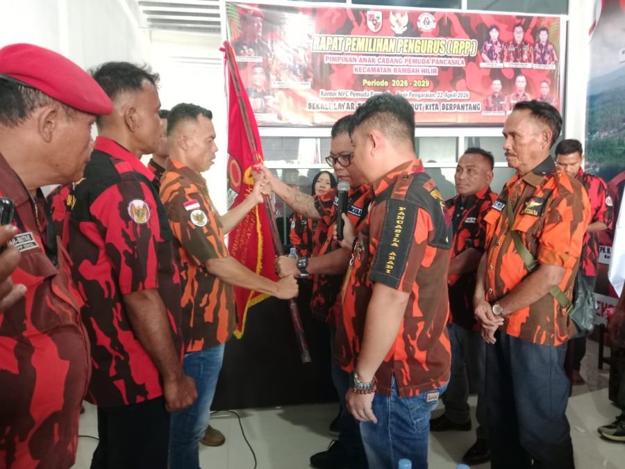 RPP dan Pengukuhan PAC Rambah Hilir Digelar, Irwanto Terpilih Aklamasi Nahkodai PAC Pemuda Pancasila