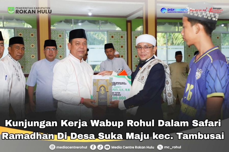 Safari Ramadhan, Wabup Syafaruddin Poti : Momen Pererat Silaturahmi dan Salurkan Bantuan Ramadhan