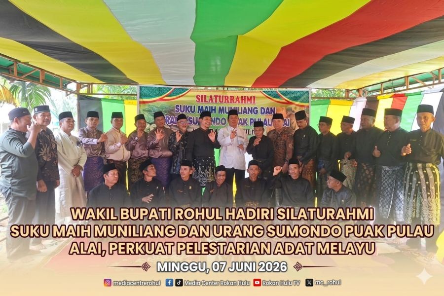 Silaturahmi Adat di Desa Sejati, Wabup Rohul Tekankan Pentingnya Menjaga Jati Diri Melayu