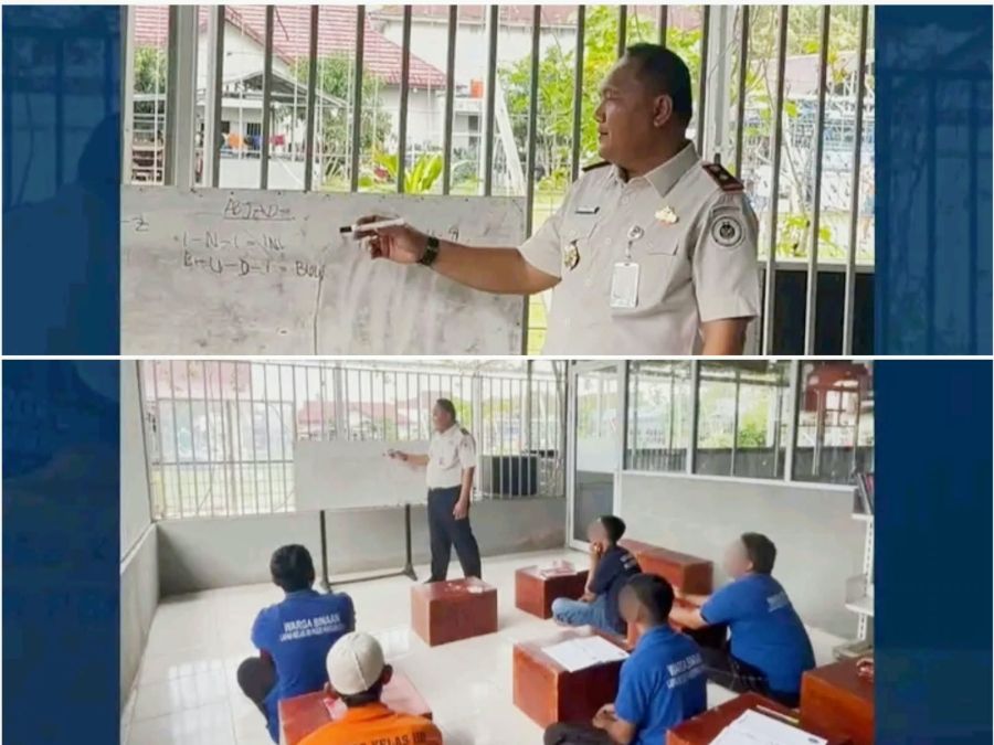 Tak Sekadar Membina, Kalapas Pasir Pangarayan Bekali Warga Binaan dengan Pendidikan Dasar