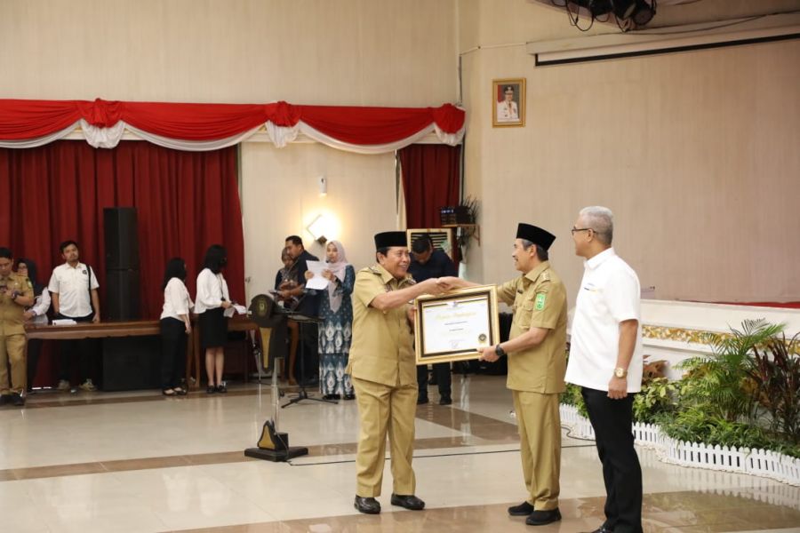 Terima Penghargaan, Pemkab Rohul Berikan Apresiasi Kepada DJPb & Gubernur Riau