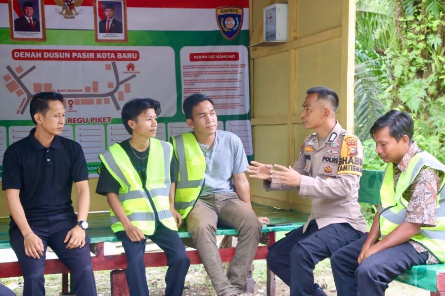 Tiga Pos Satkamling Dihidupkan Kembali, Anggota Polsek Rambah Tuai Pujian