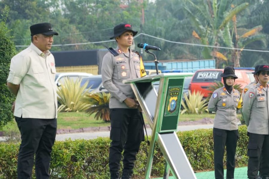 Tinjau Titik Api di Rohul, Bupati Anton: Cegah Karhutla Tanggung Jawab Kita Bersama