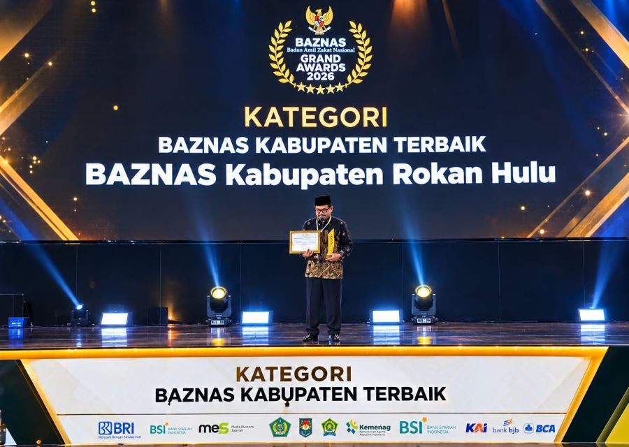 Ukir Prestasi di Tingkat Nasional, Baznas Rokan Hulu Sabet Baznas Kabupaten Terbaik 2026