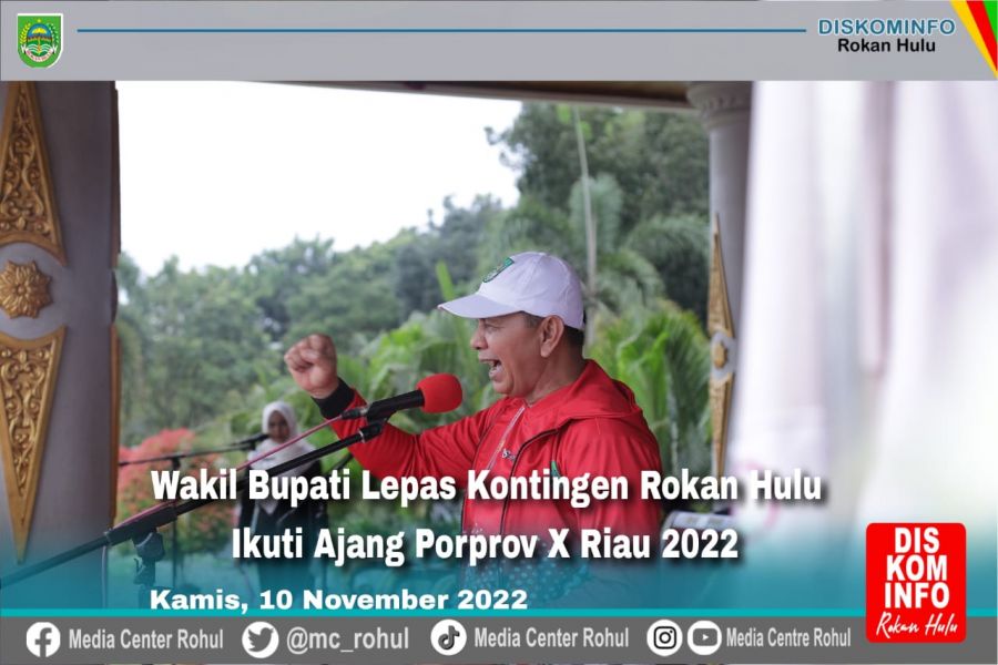 Wabup Lepas Kontingen Atlet Rohul Mengikuti Pekan Olahraga Provinsi Riau Ke X