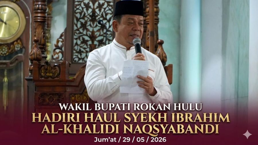 Wakil Bupati Rokan Hulu Hadiri Haul Syekh Ibrahim Al-Khalidi Naqsyabandi
