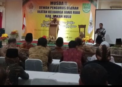 Ketum DPP IKJR Riau H. Sukiman Secara Resmi Membuka Musda II DPD IKJR Rohul